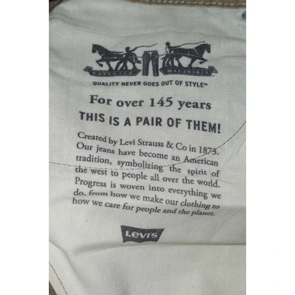 Levi's 559 Relaxed Jeans Tan Big and Tall 64 X 34 - Picture 6 of 6